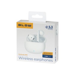 32-824# Słuchawki BLOW Earbuds ENC WHITE