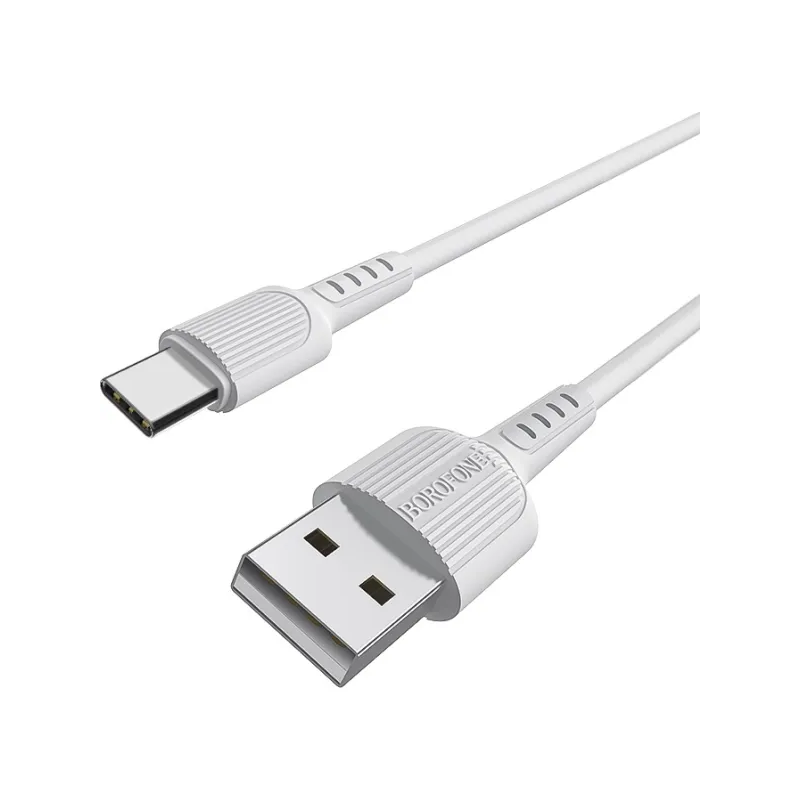 BX16 Kabel USB-A/USB-C 3A 1m Biały BOROFONE