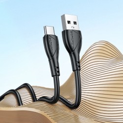 BX121 Kabel USB-A/USB-C 3.0A 1m Czarny BOROFONE