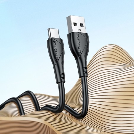 BX121 Kabel USB-A/USB-C 3.0A 1m Czarny BOROFONE