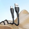 BX121 Kabel USB-A/USB-C 3.0A 1m Czarny BOROFONE