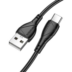 BX121 Kabel USB-A/USB-C 3.0A 1m Czarny BOROFONE