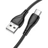 BX121 Kabel USB-A/USB-C 3.0A 1m Czarny BOROFONE