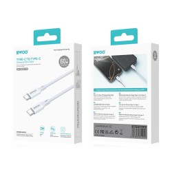 BO-X282CC Kabel USB C-USB C 60W 2M BiałyBWOO
